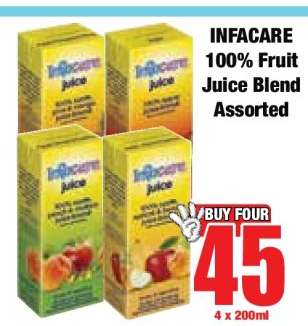INFACARE 100% Fruit Juice Blend Assorted