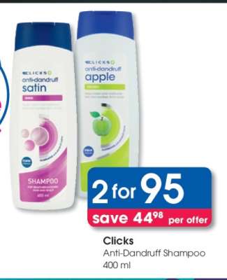 Clicks Anti-Dandruff Shampoo 400 ml