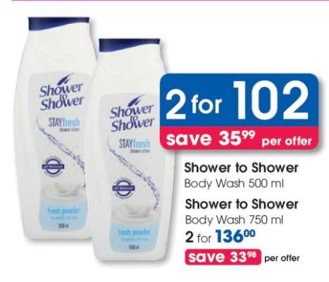 Shower to Shower Body Wash 500 ml
