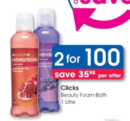 Clicks Beauty Foam Bath 1 Litre