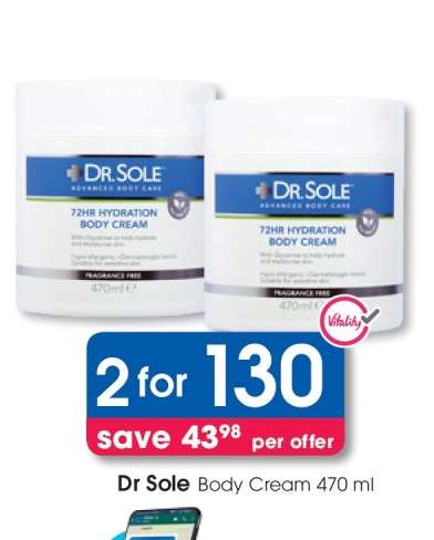 Dr Sole Body Cream 470 ml