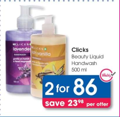 Clicks Beauty Liquid Handwash 500 ml