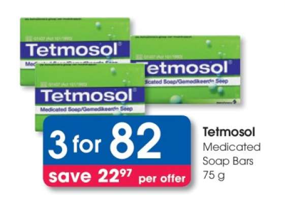 Tetmosol Medicated Soap Bars 75 g