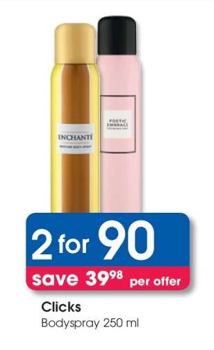 Clicks Bodyspray 250 ml
