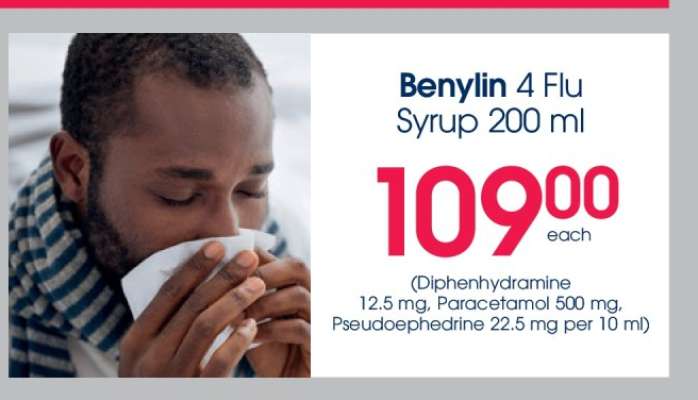 Benylin 4 Flu Syrup 200 ml
