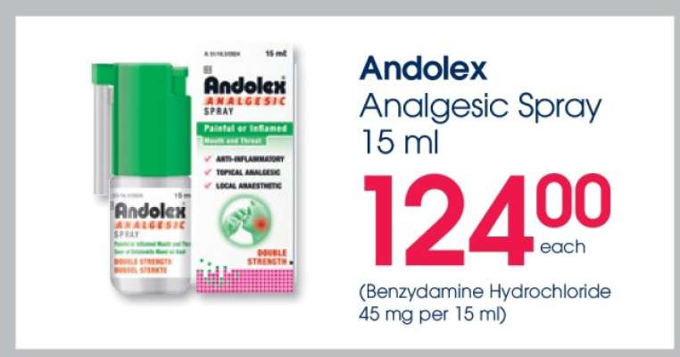 Andolex Analgesic Spray 15 ml