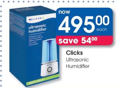 Clicks Ultrasonic Humidifier