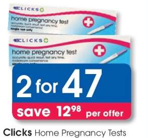 Clicks Home Pregnancy Tests