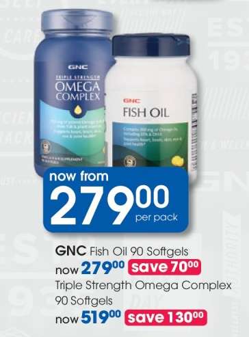 GNC Fish Oil 90 Softgels