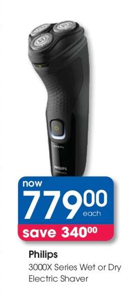Philips 3000X Series Wet or Dry Electric Shaver