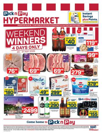 Pick n Pay Hypermarket catalogue  - 28/05/2026 - 31/05/2026.