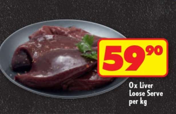 OX LIVER LOOSE SERVE per kg