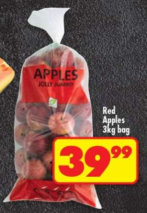RED APPLES 3kg bag