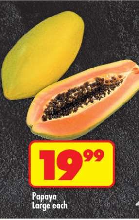 Papaya Large each