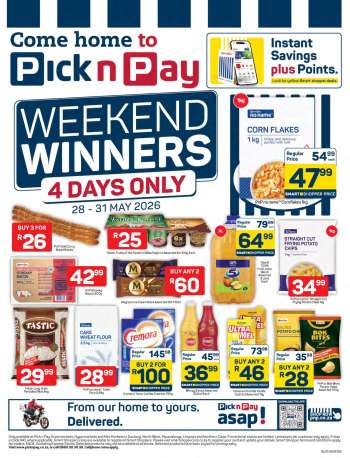 Pick n Pay catalogue  - 28/05/2026 - 31/05/2026.
