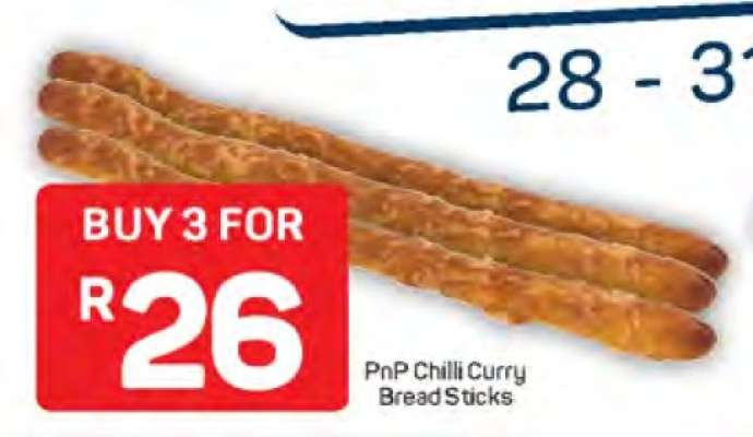 PnP Chilli Curry Bread Sticks