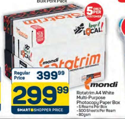 Rotatrim A4 White Multi-Purpose Photocopy Paper Box