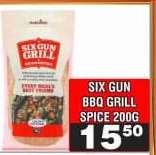 SIX GUN BBQ GRILL SPICE 200G