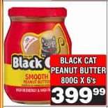 BLACK CAT PEANUT BUTTER 800G X 6's