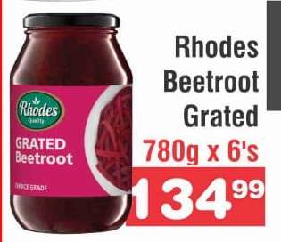 RHODES Beetroot Grated