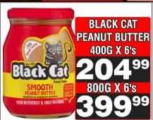 BLACK CAT PEANUT BUTTER 400G X 6's