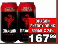 Dragon Energy Drink 500ml x 24's