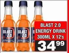 BLAST 2.0 ENERGY DRINK 300ML X 12's