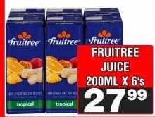 FRUITREE JUICE 200ML X 6's