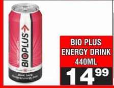 BIO PLUS ENERGY DRINK 440ML