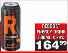 REBOOST ENERGY DRINK 500ML X 24's