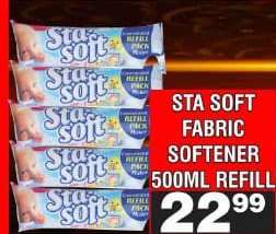 Sta Soft Fabric Softener 500ml Refill
