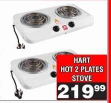 HART HOT 2 PLATES STOVE