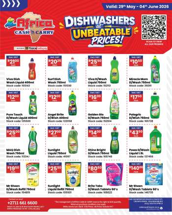 Africa Cash & Carry catalogue  - 29/05/2026 - 04/06/2026.