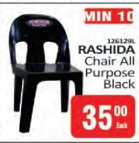 RASHIDA CHAIR All Purpose Black