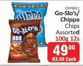 Go-Slo’s/Chippa Chips Assorted