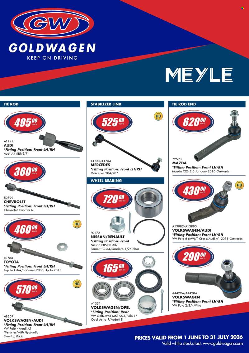 Goldwagen catalogue  - 01/06/2026 - 31/07/2026.
