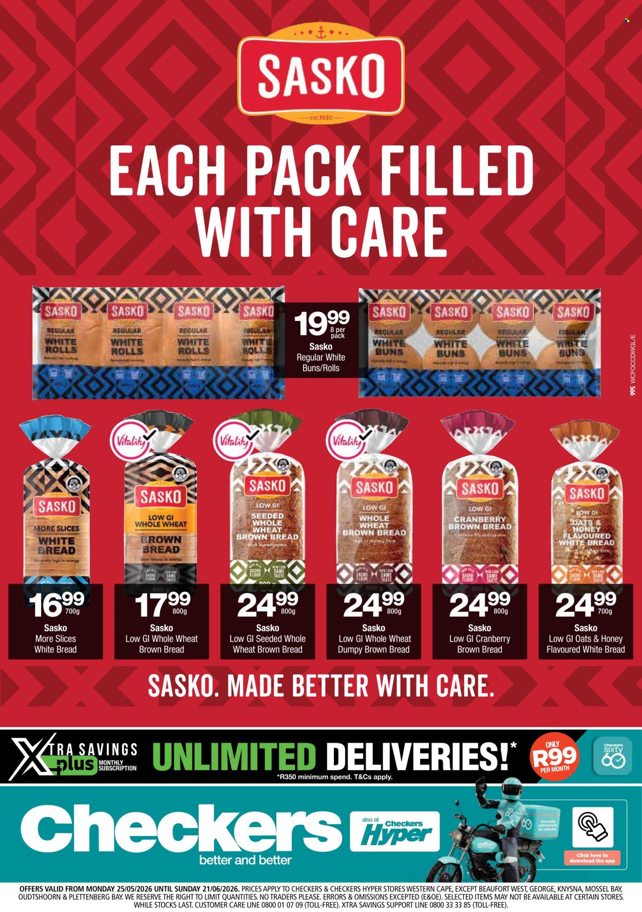 Checkers specials - 25/05/2026 - 21/06/2026. Page 1