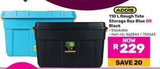ADDIS 110 L Rough Tote Storage Box