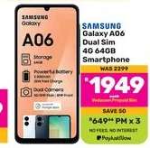 Samsung Galaxy A06 Dual Sim 4G 64GB Smartphone