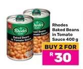 Rhodes Baked Beans in Tomato Sauce 400 g