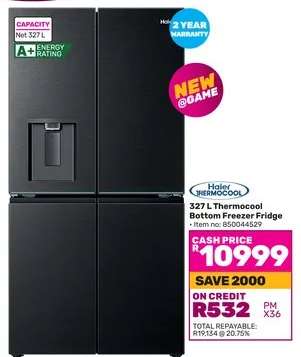 Haier Thermocool 327 L Thermocool Bottom Freezer Fridge