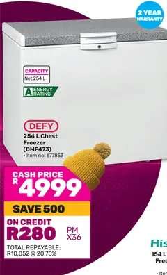Defy 254 L Chest Freezer (DMF473)