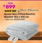 Queen Non-Fitted Electric Blanket 152 x 150 cm