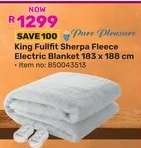 King Fulfit Sherpa Fleece Electric Blanket 183 x 188 cm