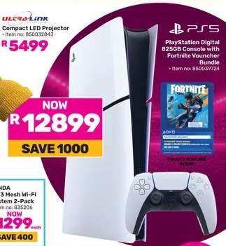 PlayStation Digital 825GB Console with Fortnite Voucher Bundle