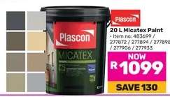 Plascon 20 L Micatex Paint