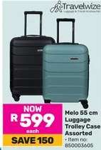 Melo 55 cm Luggage Trolley Case Assorted
