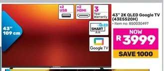 43" 2K QLED Google TV (43E5520H)