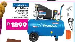 TRADEair 50 L 3-Piece Compressor