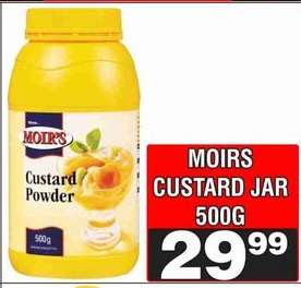 MOIRS CUSTARD JAR 500G